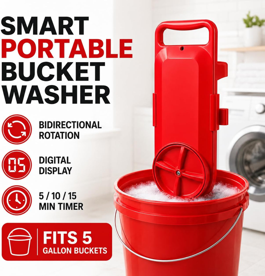 Portable Bucket Washing Machine