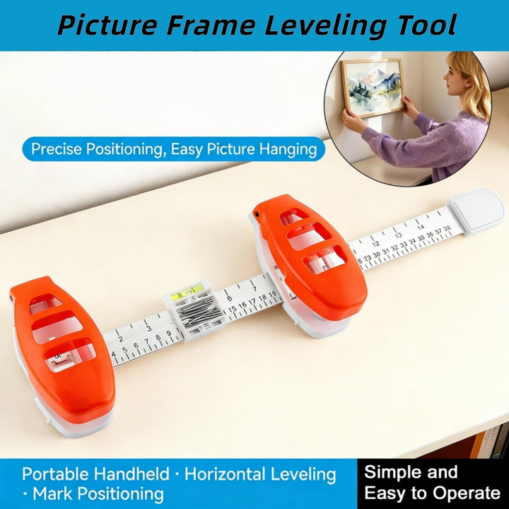 Magnetic Picture Hanging Tool with Level for Frames & Mirrors