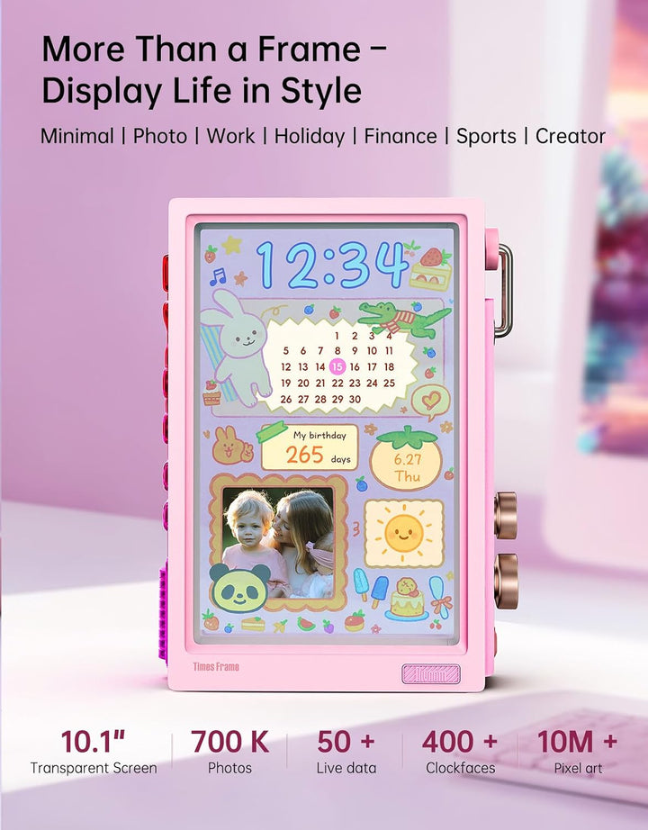 Times Frame 10.1-Inch WiFi Digital Picture Frame & Desk Display