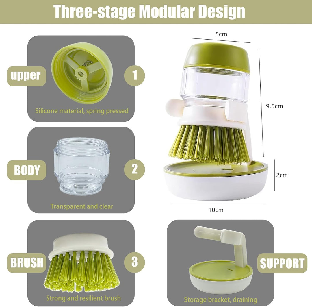 Soap Dispenser with Dish Brush