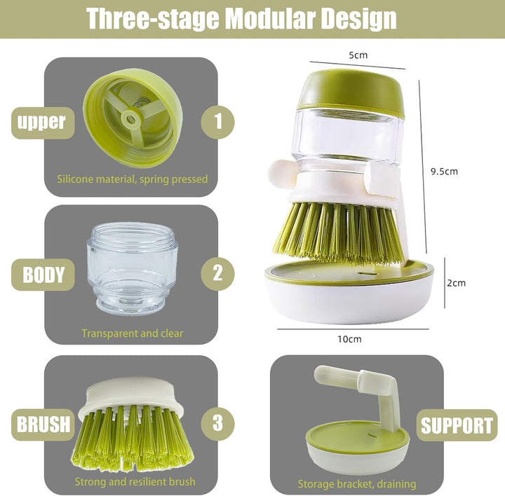 Soap Dispenser with Dish Brush