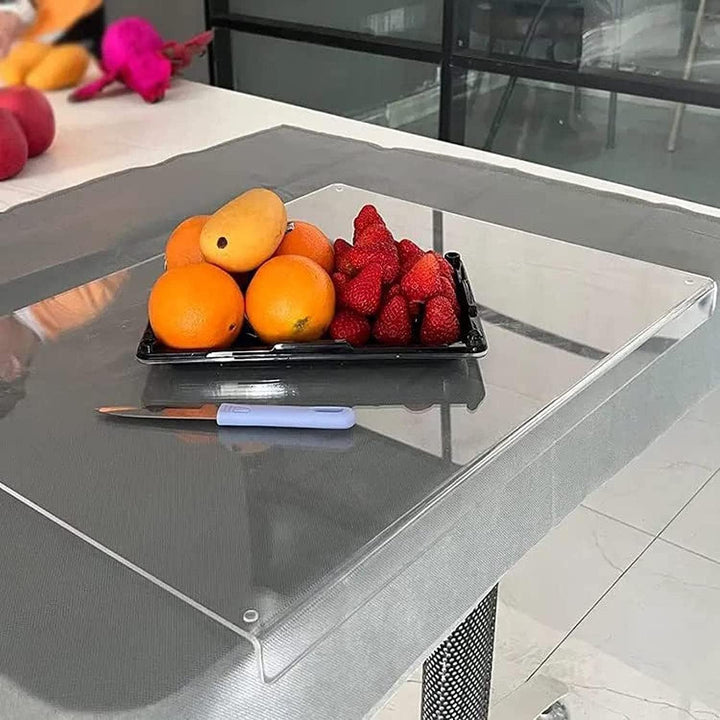 Clear Kitchen Cutting Board with Non-Slip Lip