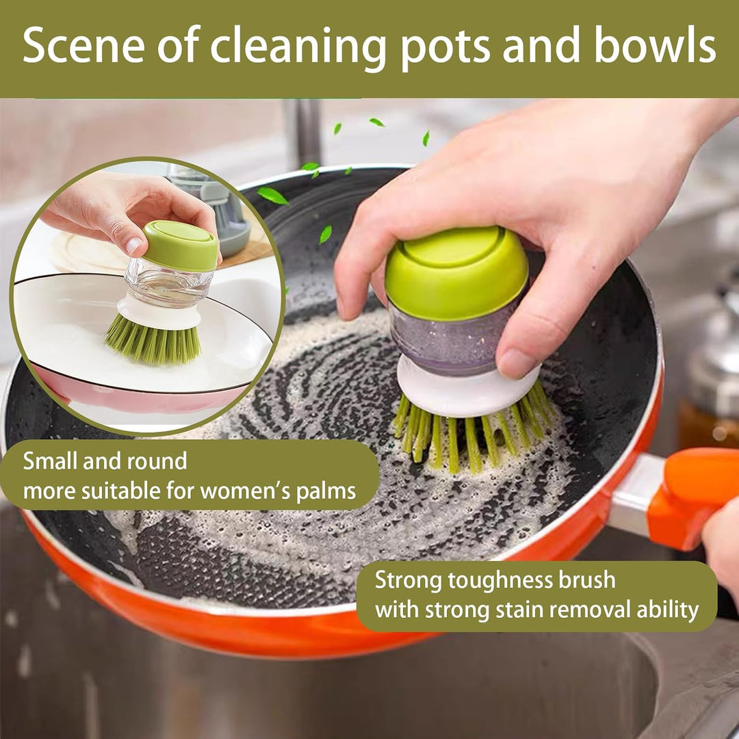 Soap Dispenser with Dish Brush