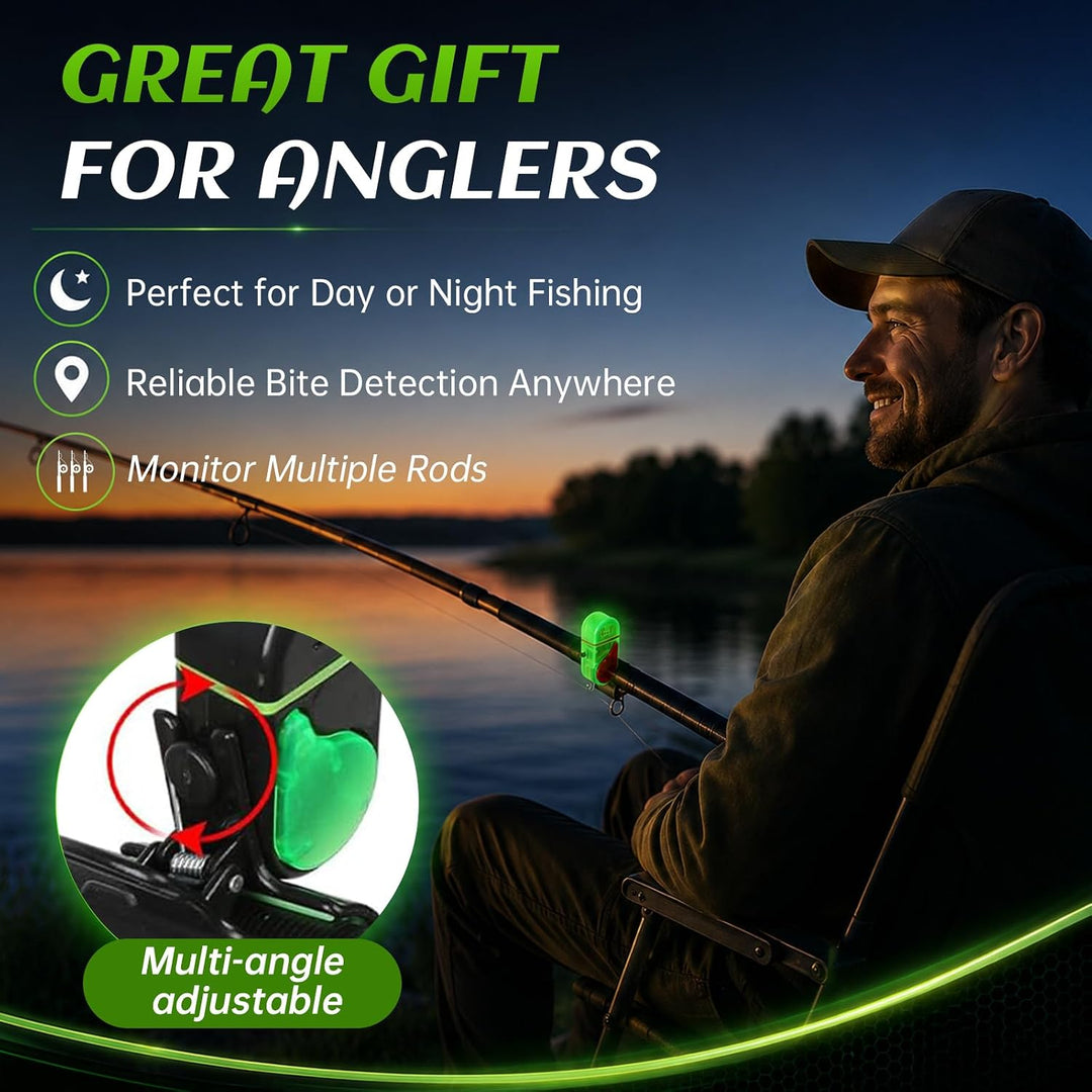 Fishing Bite Alarm，LED Bite Alarms for Rod Tip Detection