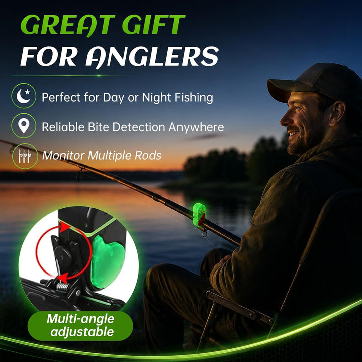 Fishing Bite Alarm，LED Bite Alarms for Rod Tip Detection