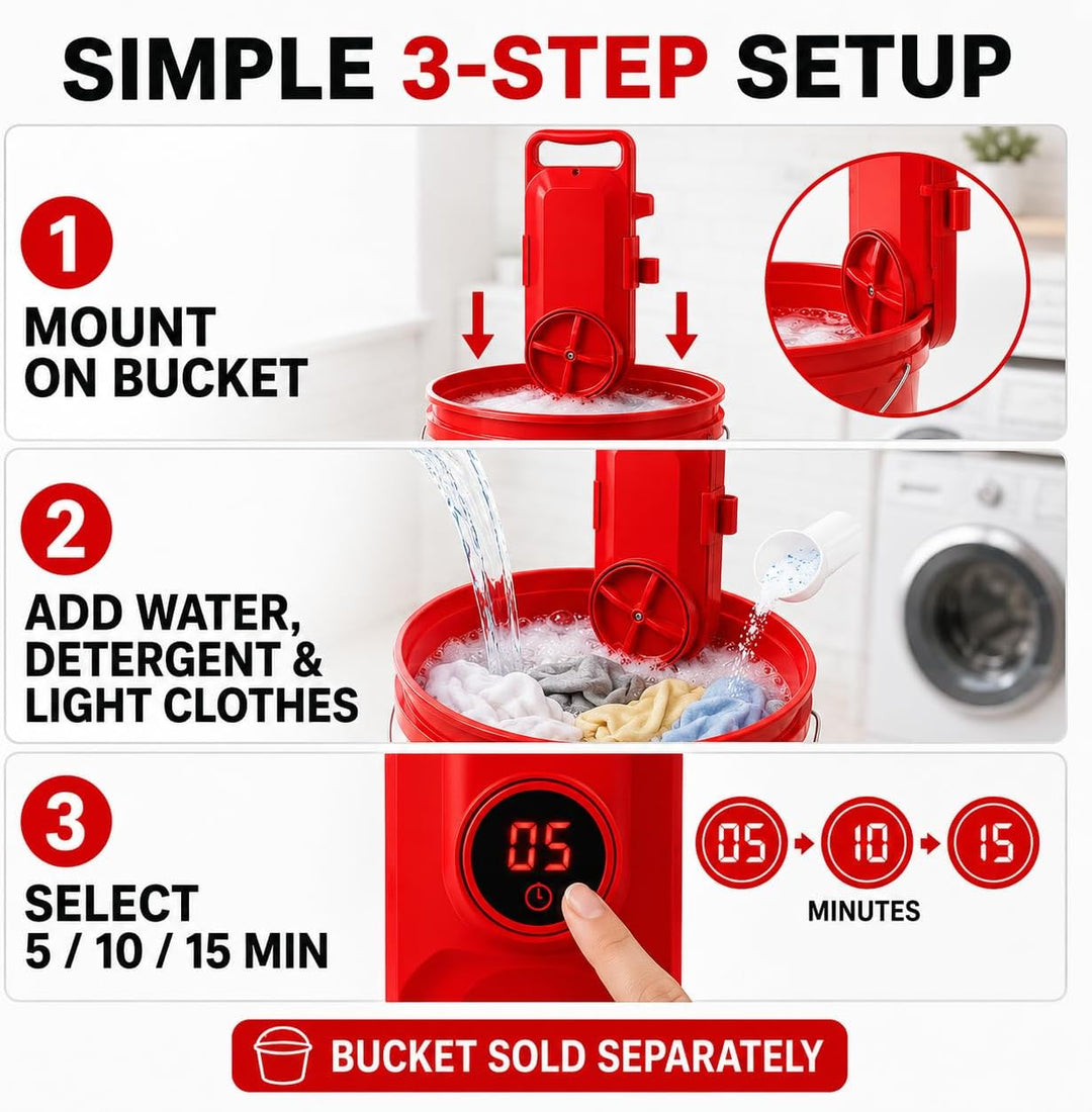 Portable Bucket Washing Machine