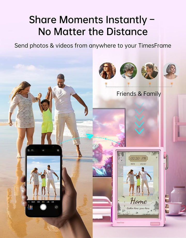 Times Frame 10.1-Inch WiFi Digital Picture Frame & Desk Display
