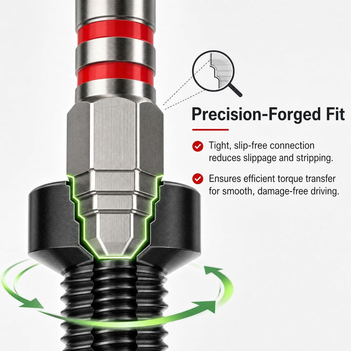 Magnetic Hex Screwdriver Bit Set, 1/4" Shank