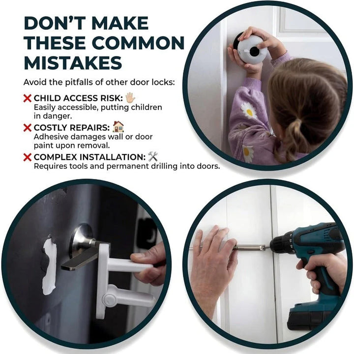 Child Safety Lock for Interior Doors