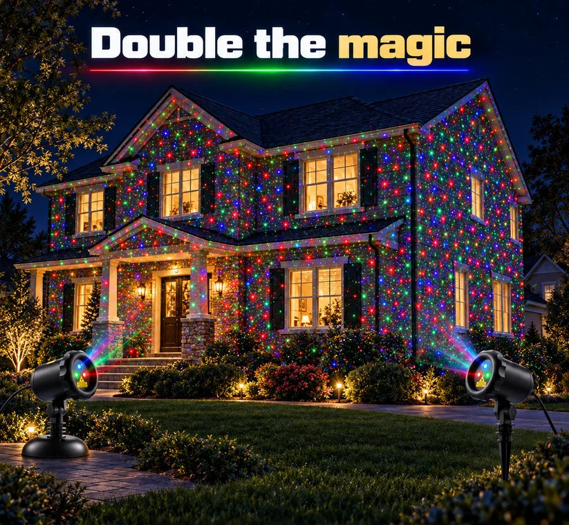 Outdoor Christmas projector