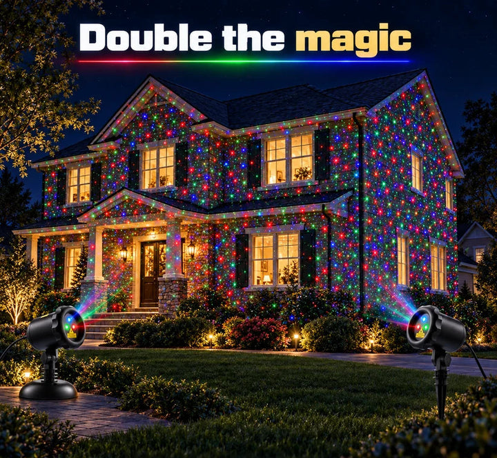 Outdoor Christmas projector