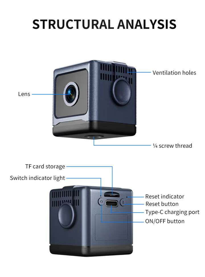 Smart WiFi Security Camera – 1080P HD