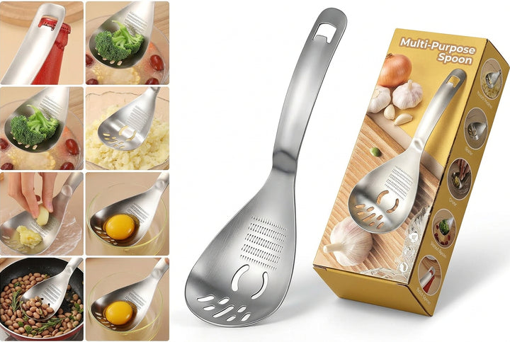 5-in-1 Multifunctional 304 Stainless Steel Cooking Spoon