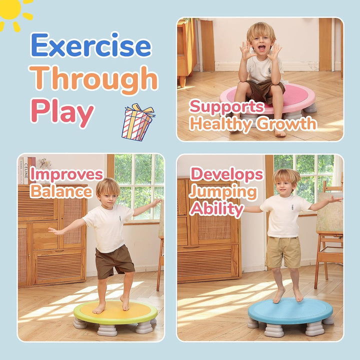 Mini Trampoline for Kids, Bounce Board, Toddlers Trampoline Indoor