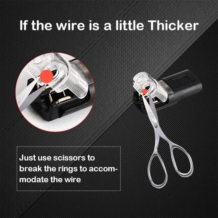 Double-Wire Plug-in Connector Led Light Strip Connectors 2 Pin