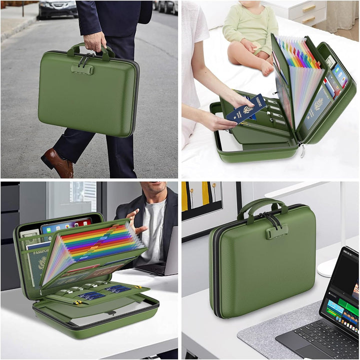 Waterproof Fireproof Accordion Document Storage Bag