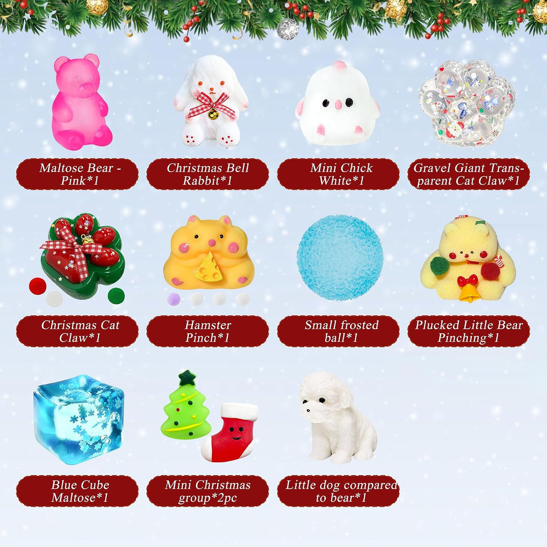 2026 Squishy Advent Calendar, 24-Day Christmas Toy Box