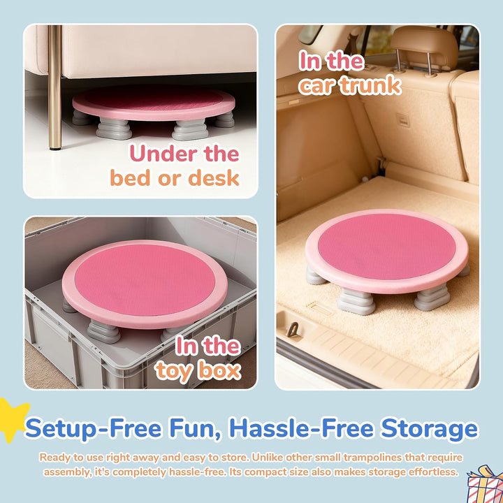 Mini Trampoline for Kids, Bounce Board, Toddlers Trampoline Indoor