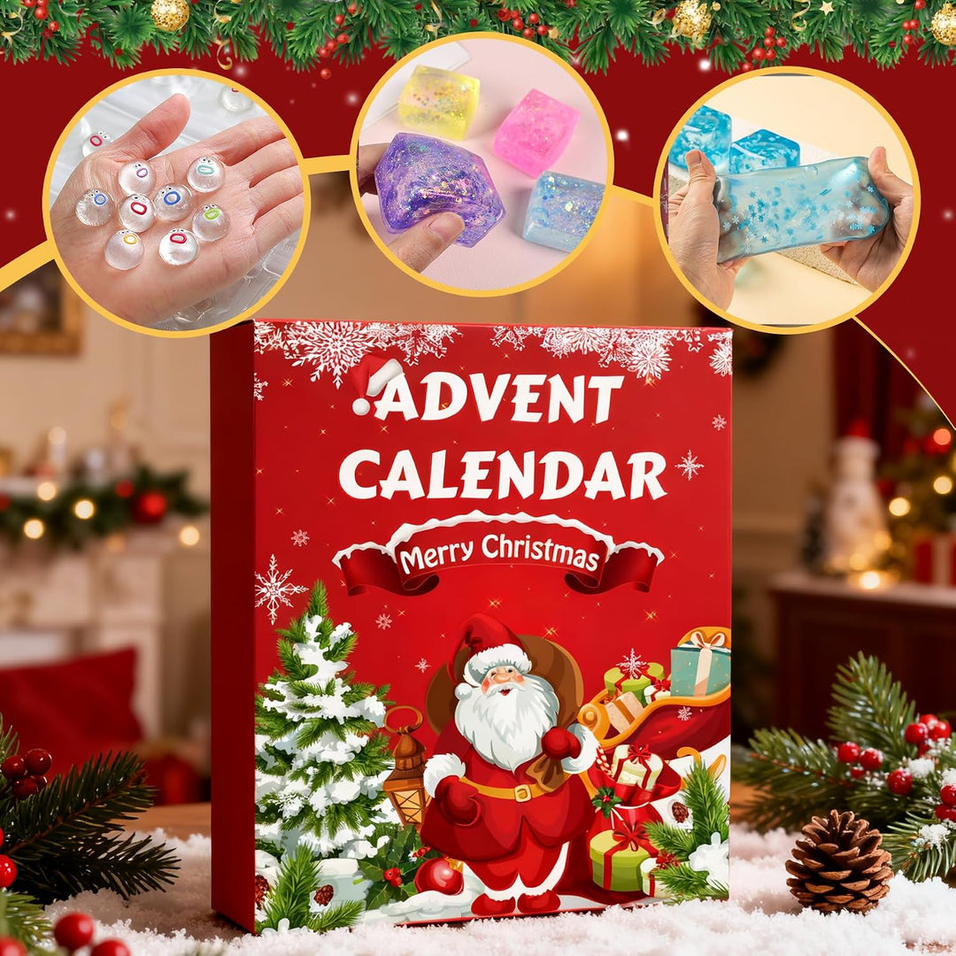 2026 Squishy Advent Calendar, 24-Day Christmas Toy Box