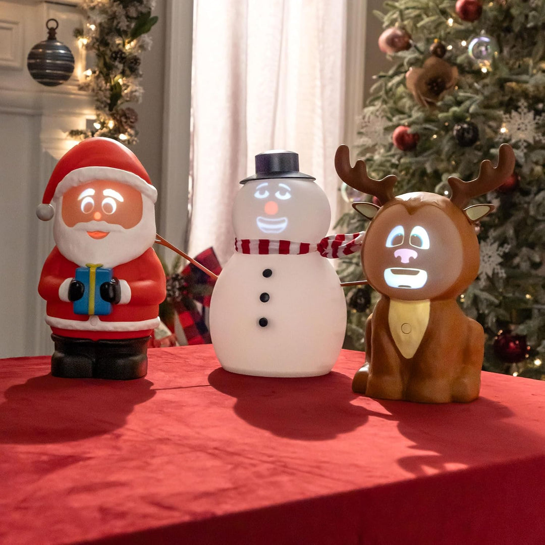 Animated Talking Snowman with Projector and Speaker