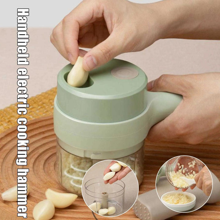 Electric Mini Chopper For Baby Food Blender Cordless Masher Portable Garlic Press