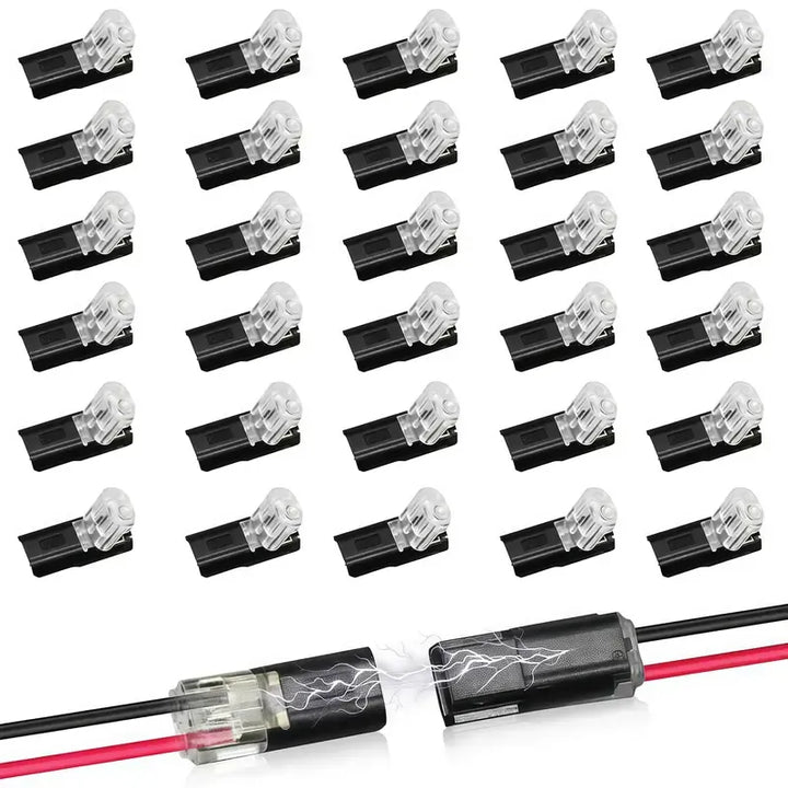 Double-Wire Plug-in Connector Led Light Strip Connectors 2 Pin