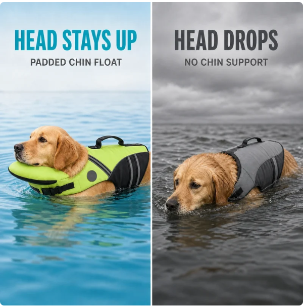 Dog Life Jacket With Chin Support