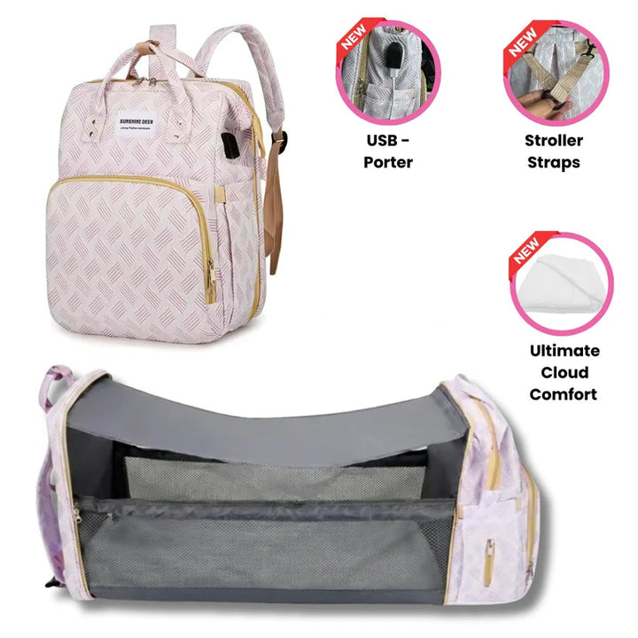 Mommy Baby Backpack, Lightweight Large Capacity Diaper Bag