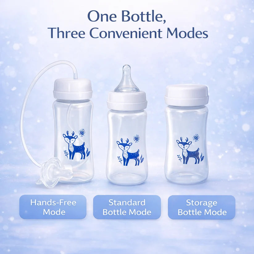 Wide-Neck PP Baby Bottle, Anti-Colic, 300ml