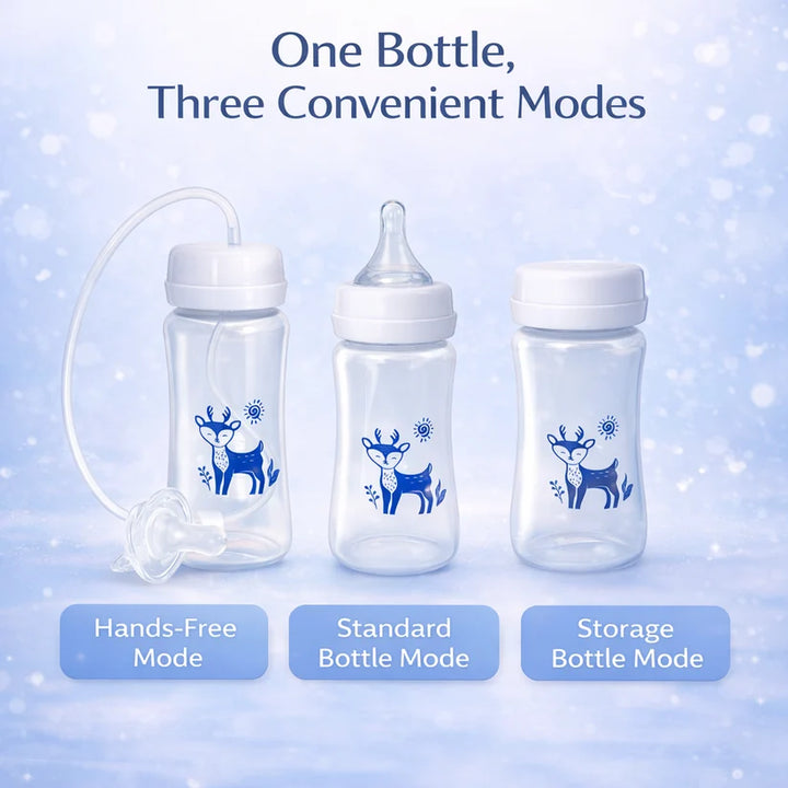 Wide-Neck PP Baby Bottle, Anti-Colic, 300ml
