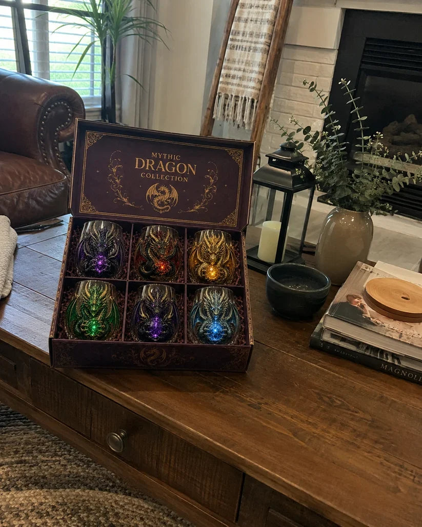 3D Mythic Dragon Glass Cup
