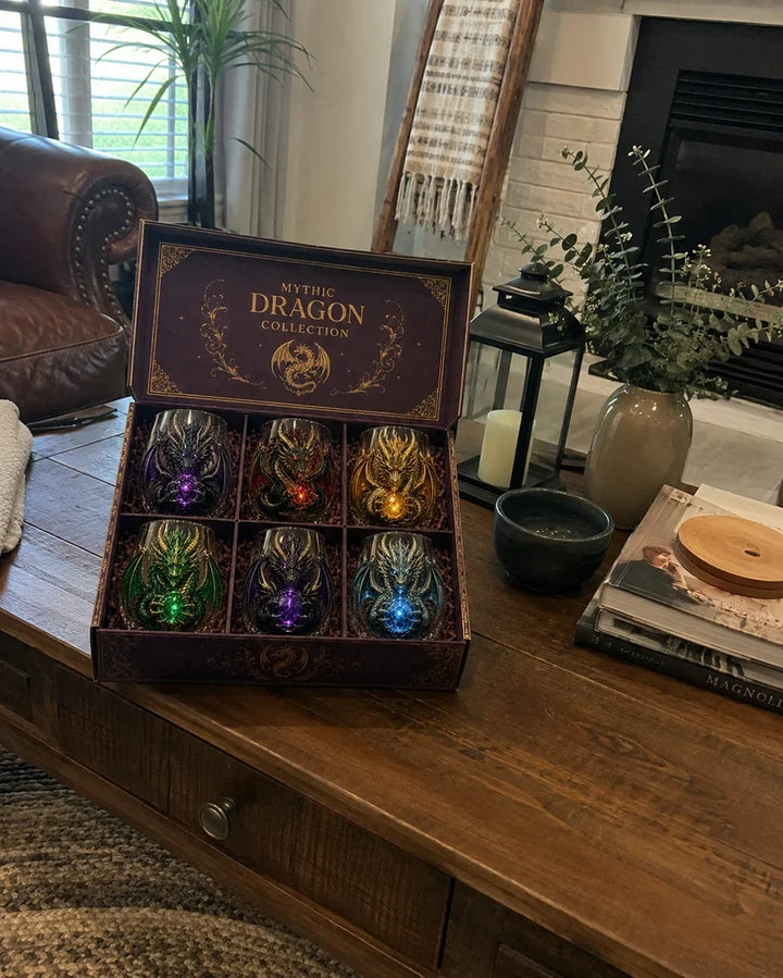 3D Mythic Dragon Glass Cup