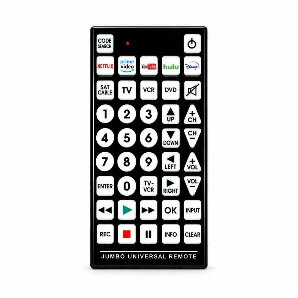 Universal LCD TV Remote Control with Large Buttons