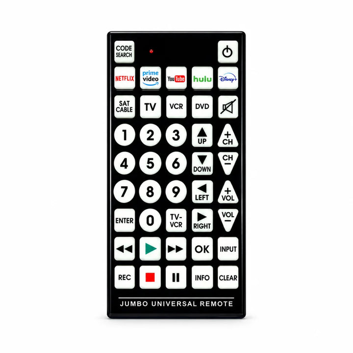 Universal LCD TV Remote Control with Large Buttons