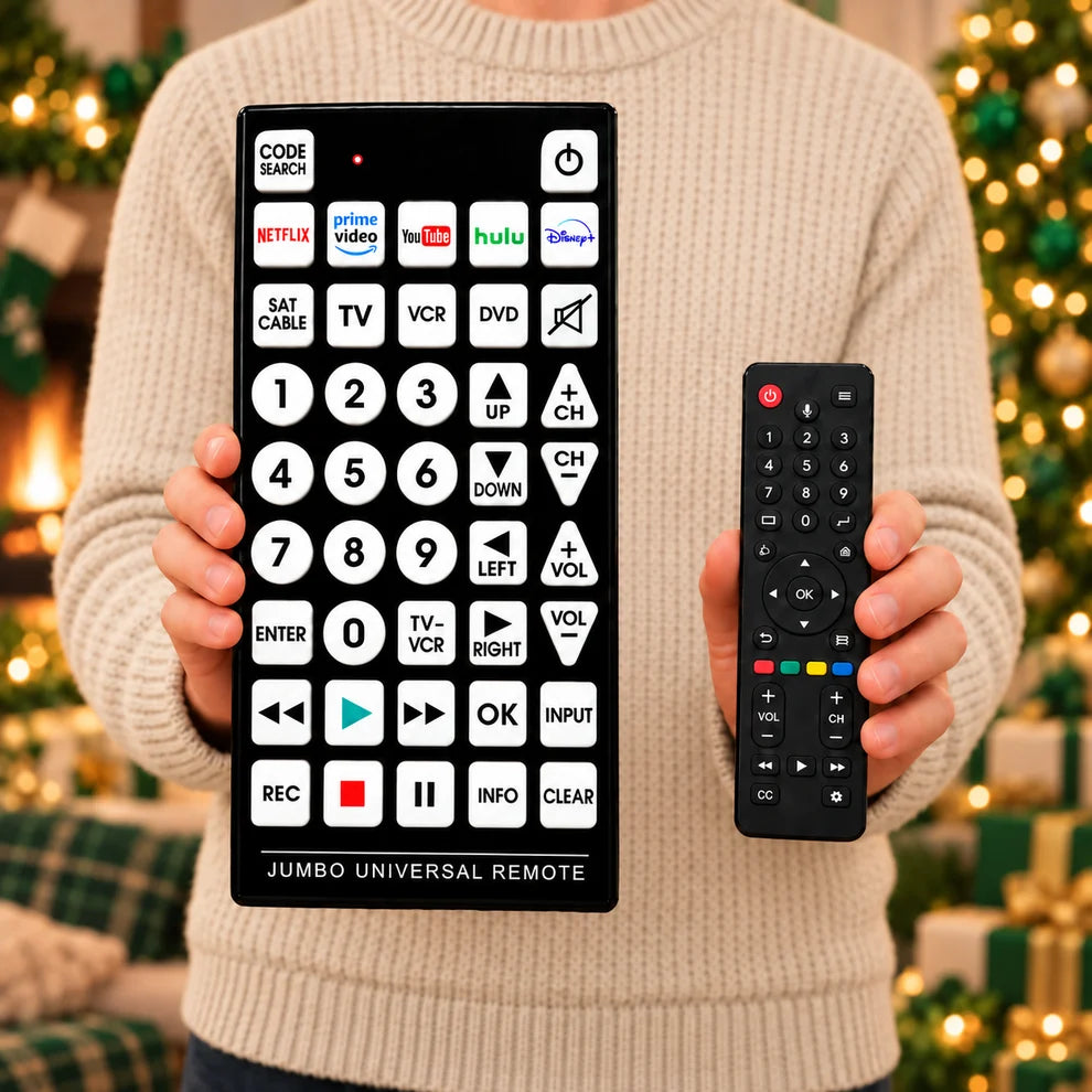 Universal LCD TV Remote Control with Large Buttons