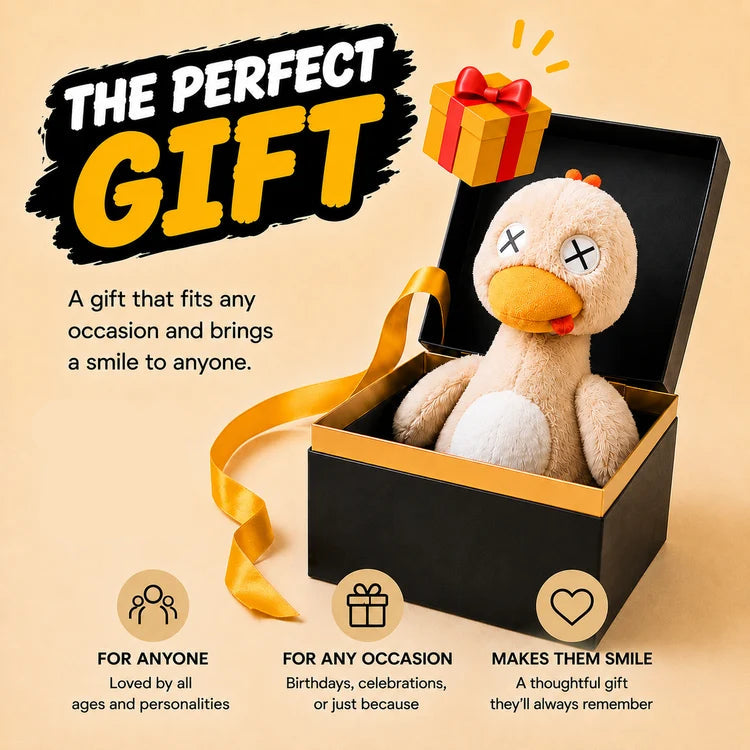 Magnetic Saltwater Duck Plush Toy, Detachable Cute