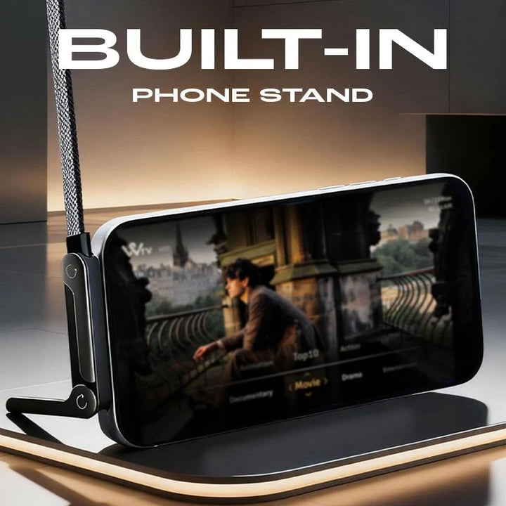 240W Braided Fast Charge Cable With Built-in Phone Stand
