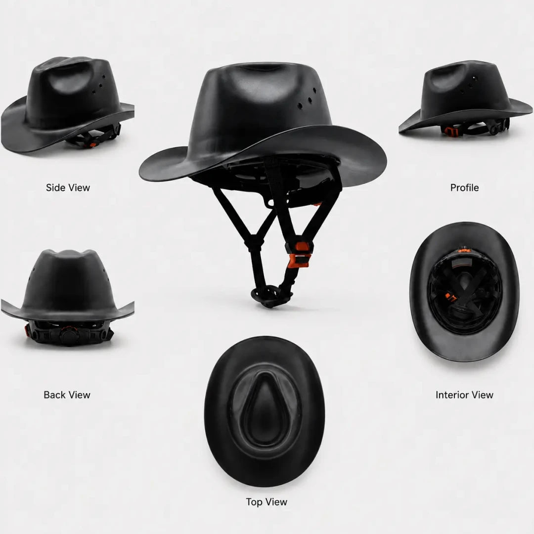 Cowboy Hard Hat for Men Western Style Work Helmet