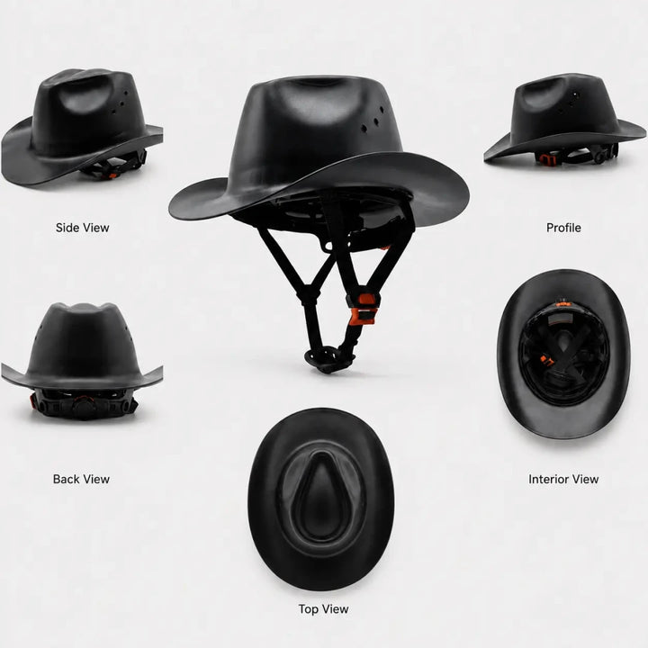 Cowboy Hard Hat for Men Western Style Work Helmet