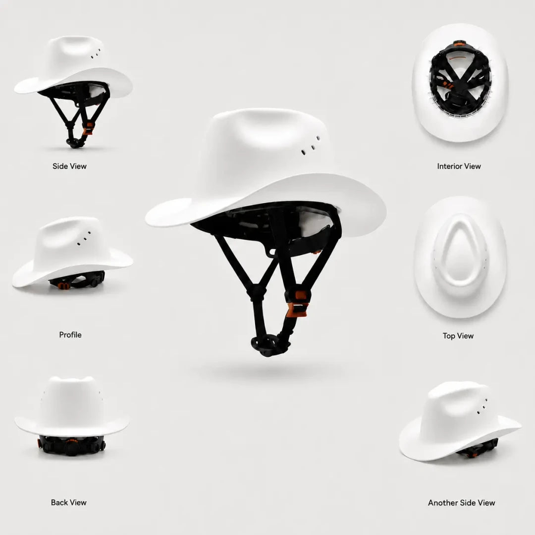 Cowboy Hard Hat for Men Western Style Work Helmet