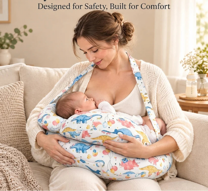 Ergonomic Nursing Pillow for Calm Feeds