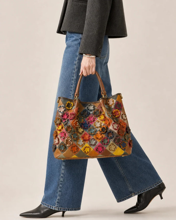 Bloom Tote in Pure Leather