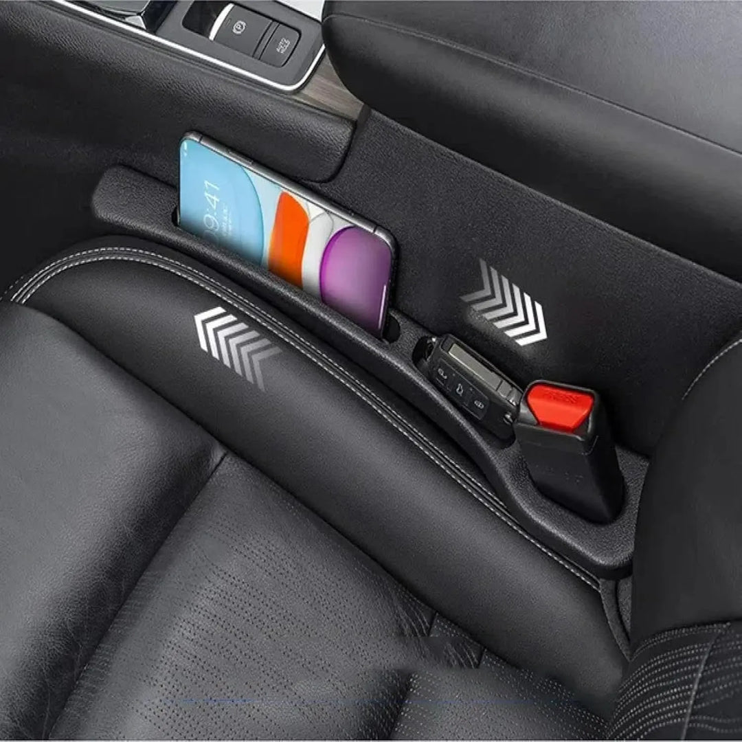 dual-slot car seat gap organizer