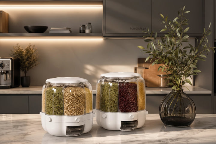 Rotating Grain And Cereal Dispenser