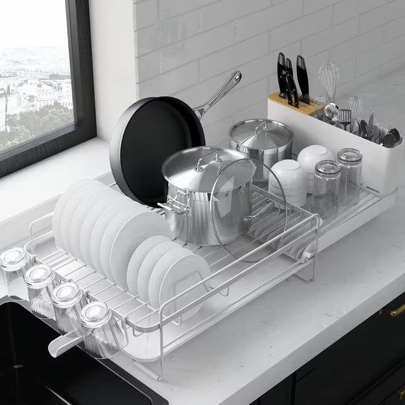 Dish Rack with Draining Spout