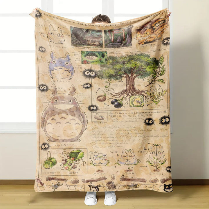 Anime Pattern Flannel Blanket