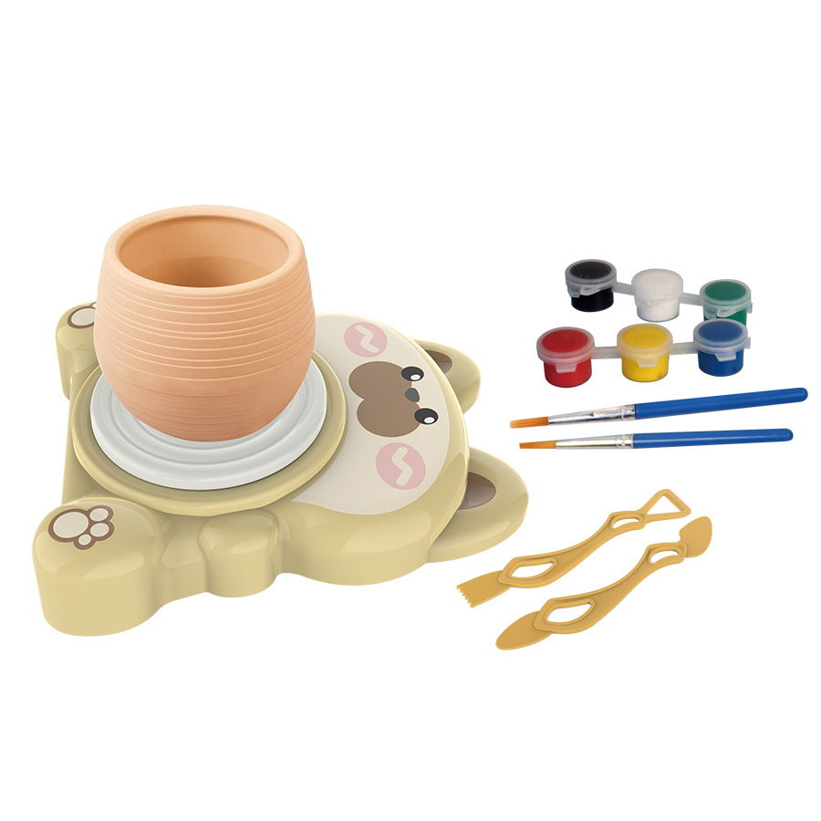 Kids' Electric Pottery Wheel DIY Clay Modeling Kit