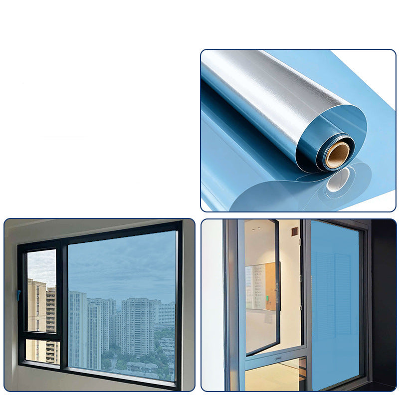 Removable Static Cling Privacy Window Film, UV Blocking Mirror Tint
