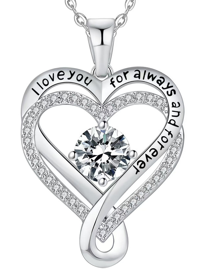 "To My Wife" Forever & Always Heart Necklace