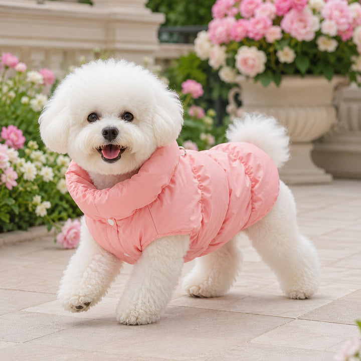 Warm Thickened Pet Vest with Hidden Buttons for Dogs